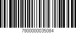 Código de barras (EAN, GTIN, SKU, ISBN): '7900000035084'