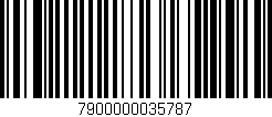 Código de barras (EAN, GTIN, SKU, ISBN): '7900000035787'