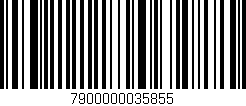 Código de barras (EAN, GTIN, SKU, ISBN): '7900000035855'