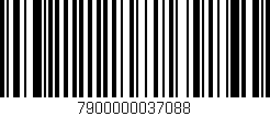 Código de barras (EAN, GTIN, SKU, ISBN): '7900000037088'