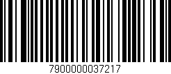 Código de barras (EAN, GTIN, SKU, ISBN): '7900000037217'