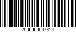 Código de barras (EAN, GTIN, SKU, ISBN): '7900000037613'