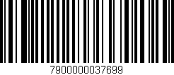 Código de barras (EAN, GTIN, SKU, ISBN): '7900000037699'