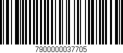 Código de barras (EAN, GTIN, SKU, ISBN): '7900000037705'