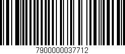 Código de barras (EAN, GTIN, SKU, ISBN): '7900000037712'