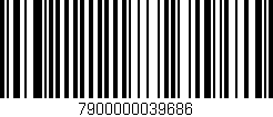 Código de barras (EAN, GTIN, SKU, ISBN): '7900000039686'