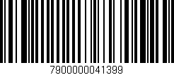 Código de barras (EAN, GTIN, SKU, ISBN): '7900000041399'