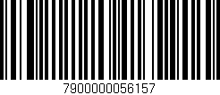 Código de barras (EAN, GTIN, SKU, ISBN): '7900000056157'