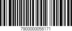 Código de barras (EAN, GTIN, SKU, ISBN): '7900000056171'