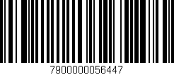 Código de barras (EAN, GTIN, SKU, ISBN): '7900000056447'
