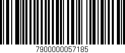 Código de barras (EAN, GTIN, SKU, ISBN): '7900000057185'