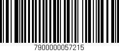 Código de barras (EAN, GTIN, SKU, ISBN): '7900000057215'