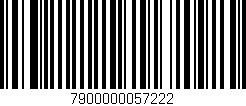 Código de barras (EAN, GTIN, SKU, ISBN): '7900000057222'