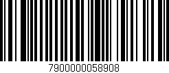 Código de barras (EAN, GTIN, SKU, ISBN): '7900000058908'