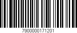 Código de barras (EAN, GTIN, SKU, ISBN): '7900000171201'