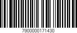 Código de barras (EAN, GTIN, SKU, ISBN): '7900000171430'