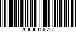 Código de barras (EAN, GTIN, SKU, ISBN): '7900000188797'