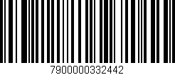 Código de barras (EAN, GTIN, SKU, ISBN): '7900000332442'