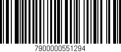 Código de barras (EAN, GTIN, SKU, ISBN): '7900000551294'