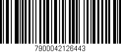 Código de barras (EAN, GTIN, SKU, ISBN): '7900042126443'