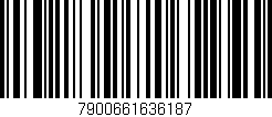 Código de barras (EAN, GTIN, SKU, ISBN): '7900661636187'
