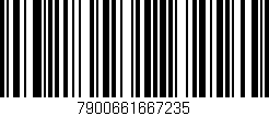 Código de barras (EAN, GTIN, SKU, ISBN): '7900661667235'