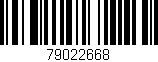 Código de barras (EAN, GTIN, SKU, ISBN): '79022668'