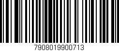 Código de barras (EAN, GTIN, SKU, ISBN): '7908019900713'