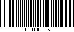 Código de barras (EAN, GTIN, SKU, ISBN): '7908019900751'