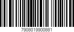 Código de barras (EAN, GTIN, SKU, ISBN): '7908019900881'