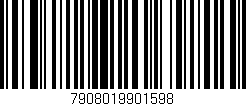 Código de barras (EAN, GTIN, SKU, ISBN): '7908019901598'