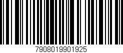 Código de barras (EAN, GTIN, SKU, ISBN): '7908019901925'