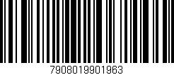 Código de barras (EAN, GTIN, SKU, ISBN): '7908019901963'