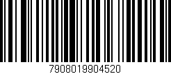Código de barras (EAN, GTIN, SKU, ISBN): '7908019904520'