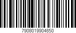Código de barras (EAN, GTIN, SKU, ISBN): '7908019904650'