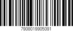 Código de barras (EAN, GTIN, SKU, ISBN): '7908019905091'