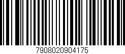 Código de barras (EAN, GTIN, SKU, ISBN): '7908020904175'