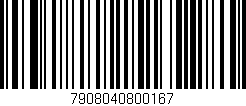 Código de barras (EAN, GTIN, SKU, ISBN): '7908040800167'
