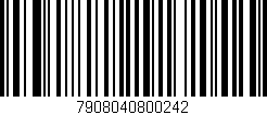 Código de barras (EAN, GTIN, SKU, ISBN): '7908040800242'