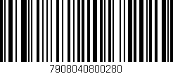 Código de barras (EAN, GTIN, SKU, ISBN): '7908040800280'