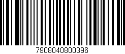 Código de barras (EAN, GTIN, SKU, ISBN): '7908040800396'