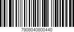 Código de barras (EAN, GTIN, SKU, ISBN): '7908040800440'