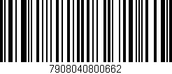Código de barras (EAN, GTIN, SKU, ISBN): '7908040800662'