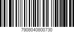 Código de barras (EAN, GTIN, SKU, ISBN): '7908040800730'