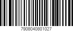 Código de barras (EAN, GTIN, SKU, ISBN): '7908040801027'