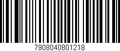 Código de barras (EAN, GTIN, SKU, ISBN): '7908040801218'