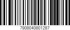 Código de barras (EAN, GTIN, SKU, ISBN): '7908040801287'