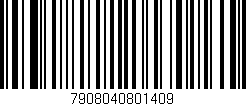 Código de barras (EAN, GTIN, SKU, ISBN): '7908040801409'