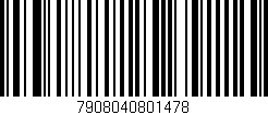 Código de barras (EAN, GTIN, SKU, ISBN): '7908040801478'