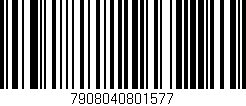 Código de barras (EAN, GTIN, SKU, ISBN): '7908040801577'